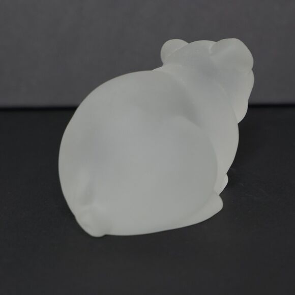 VTG NIB Princeton Gallery Crystal Small Pig Figurine Treasury Of Pigs Farmcore - Picture 5 of 14